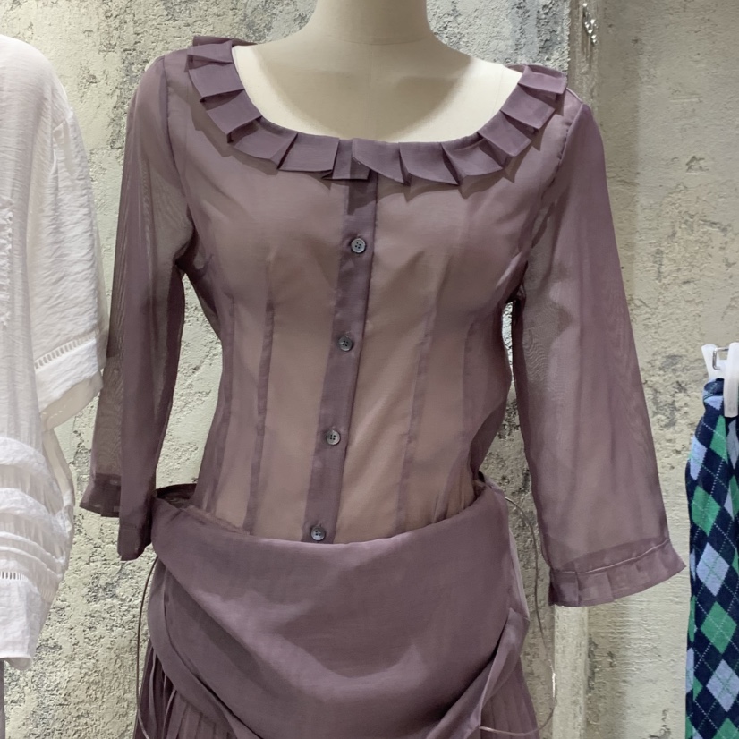 SOLD OUT韓國直郵實拍女裝新品時尚人氣職業熱賣襯衫蕾絲衫SOLD OUT襯衫/蕾絲衫圖色3