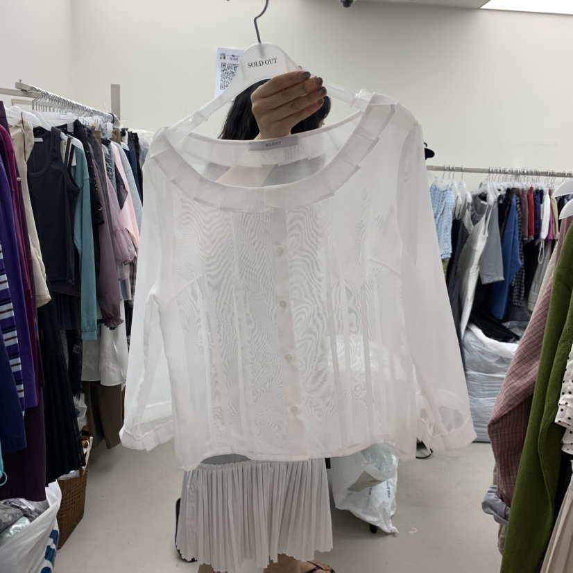 SOLD OUT韓國直郵實拍女裝新品時尚人氣職業熱賣襯衫蕾絲衫SOLD OUT襯衫/蕾絲衫圖色4