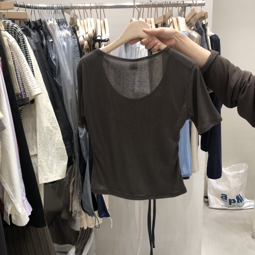 FRE東大門實拍女裝新款時尚休閑26春夏熱賣職業推薦真品T恤FRE SEOULT恤