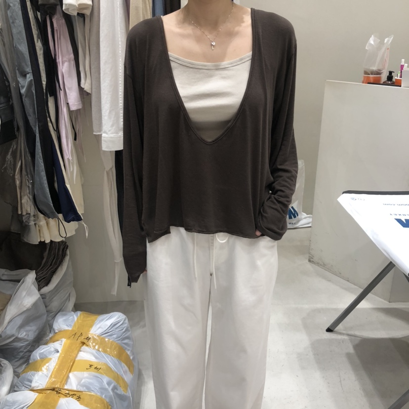 FRE韓國東大門代購女裝新品熱賣推薦26春夏休閑時尚長袖T恤FRE SEOUL長袖T恤