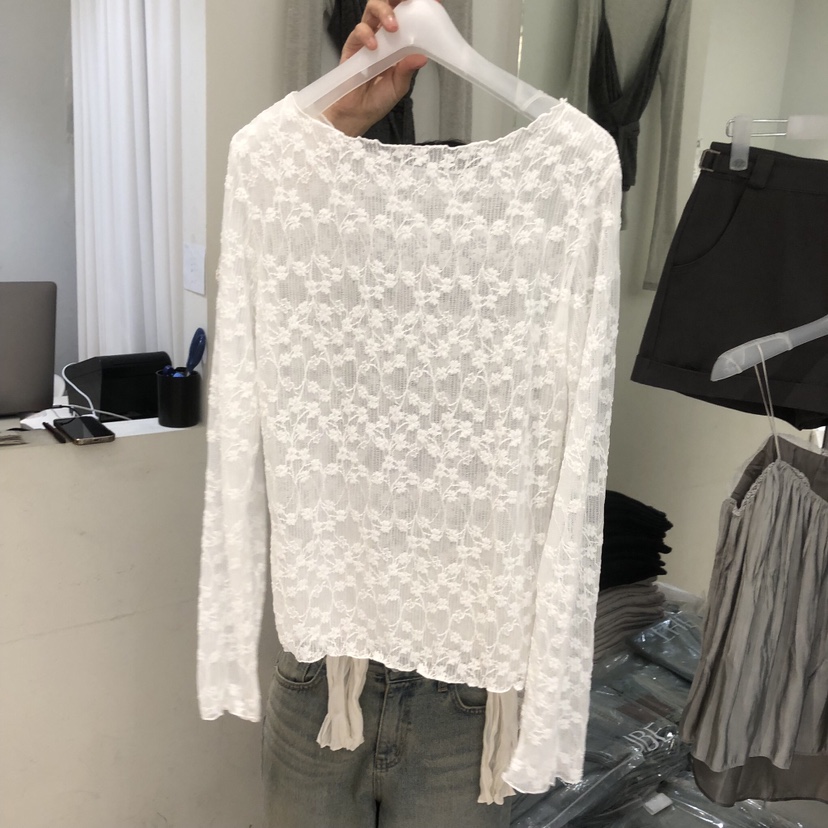 AUBE韓國直郵女裝新款26春夏推薦休閑職業人氣長袖T恤兩面穿AUBE長袖T恤