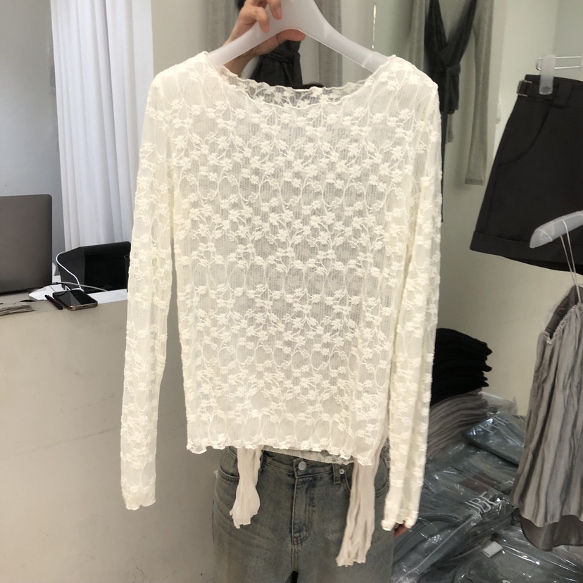 AUBE韓國直郵女裝新款26春夏推薦休閑職業人氣長袖T恤兩面穿AUBE長袖T恤圖色2