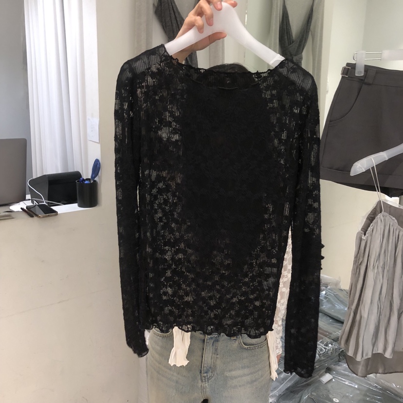 AUBE韓國直郵女裝新款26春夏推薦休閑職業人氣長袖T恤兩面穿AUBE長袖T恤圖色3