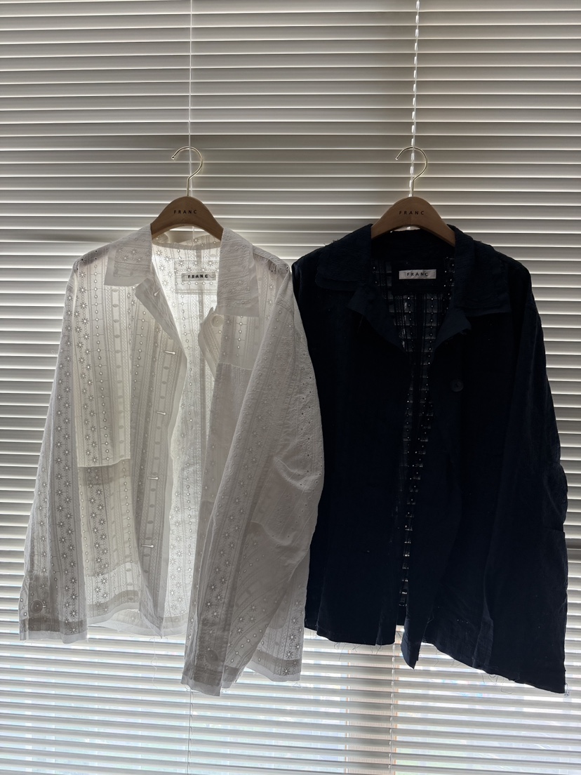 FRANC—L東大門實拍女裝新品真品推薦休閑熱賣26春夏夾克蕾絲FRANC夾克