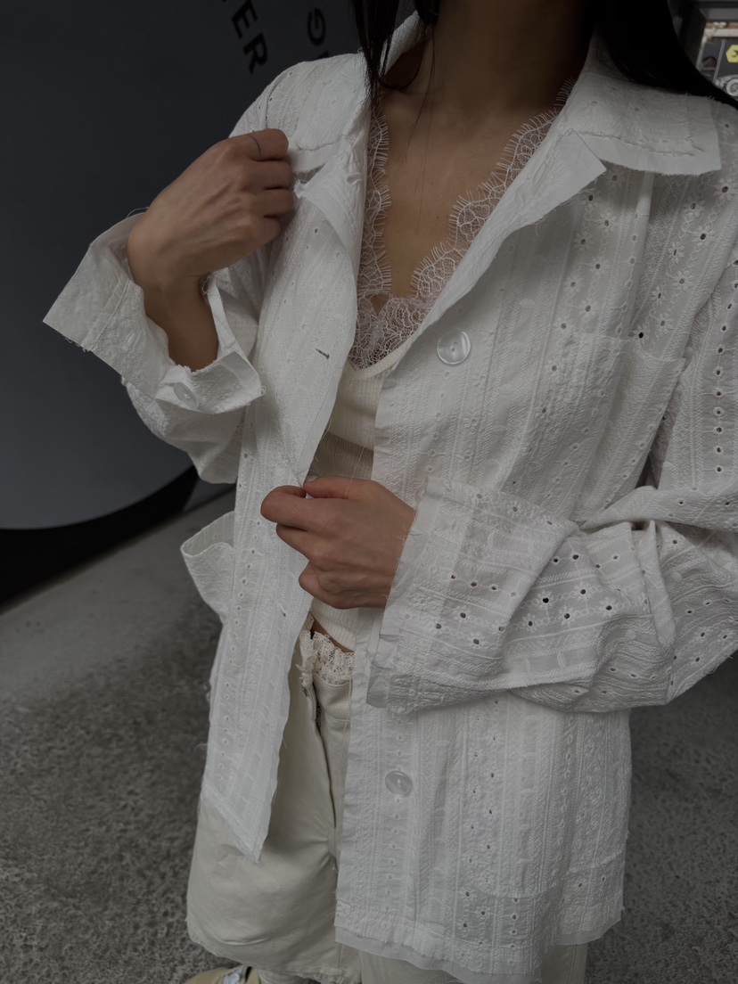 FRANC—L東大門實拍女裝新品真品推薦休閑熱賣26春夏夾克蕾絲FRANC夾克