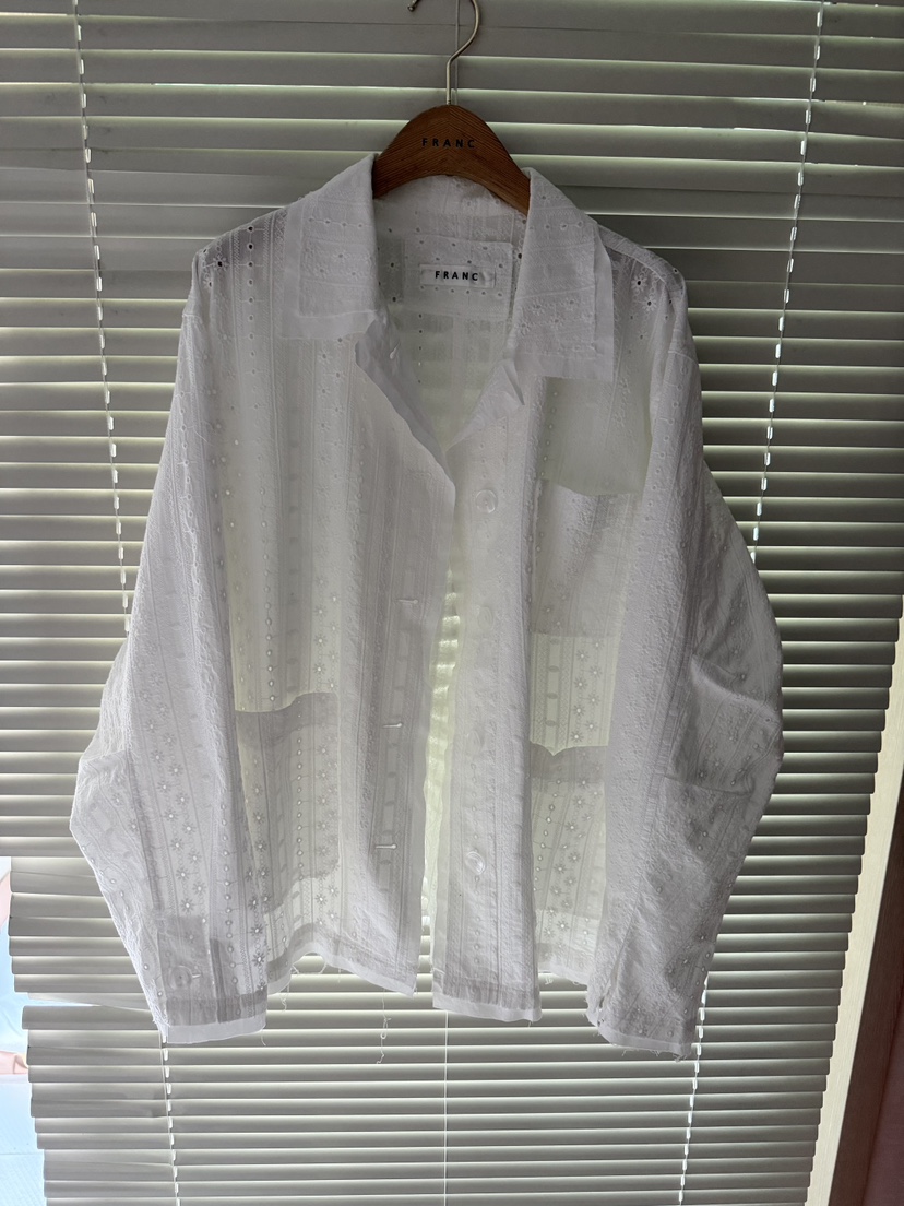 FRANC—L東大門實拍女裝新品真品推薦休閑熱賣26春夏夾克蕾絲FRANC夾克