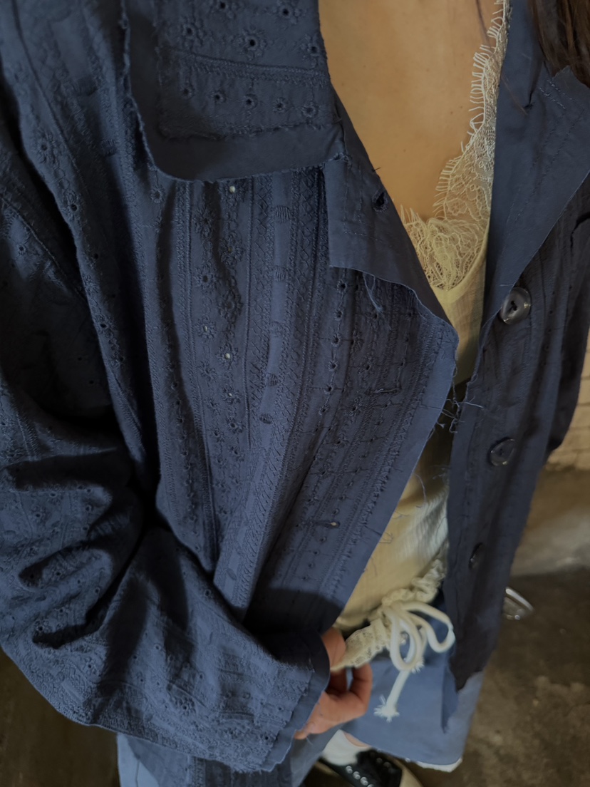 FRANC—L東大門實拍女裝新品真品推薦休閑熱賣26春夏夾克蕾絲FRANC夾克