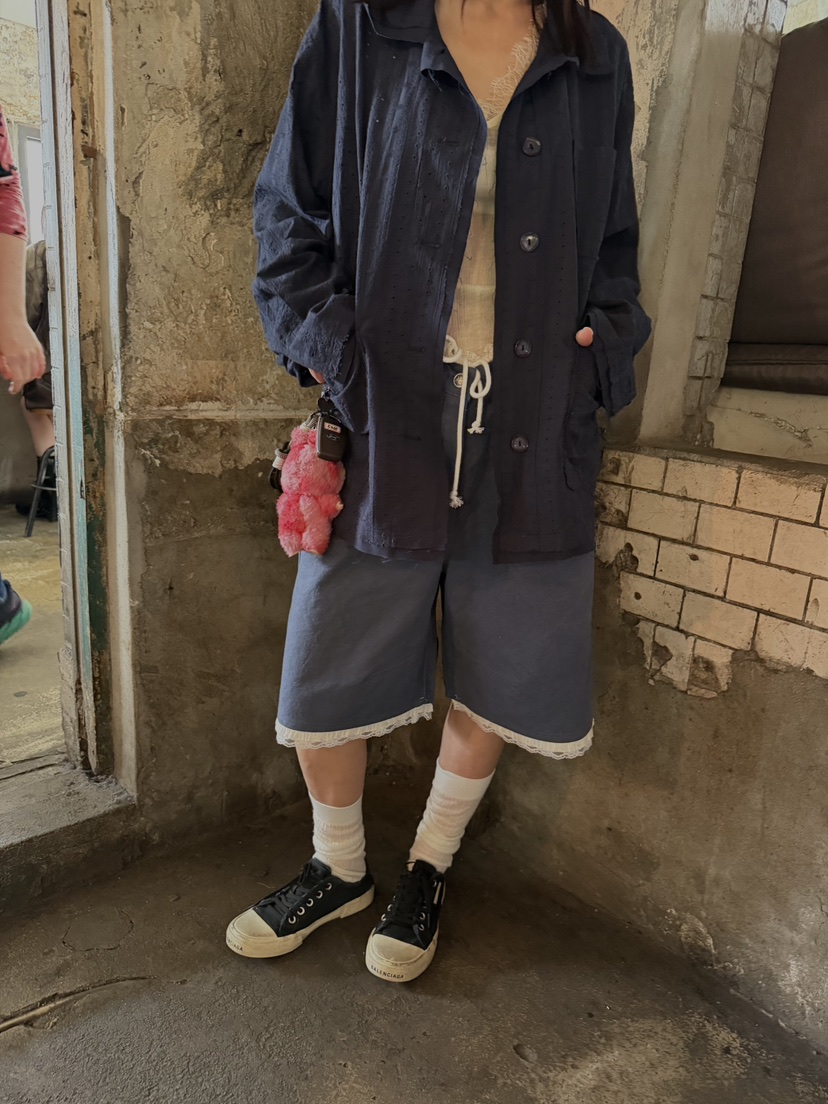 FRANC—L東大門實拍女裝新品真品推薦休閑熱賣26春夏夾克蕾絲FRANC夾克