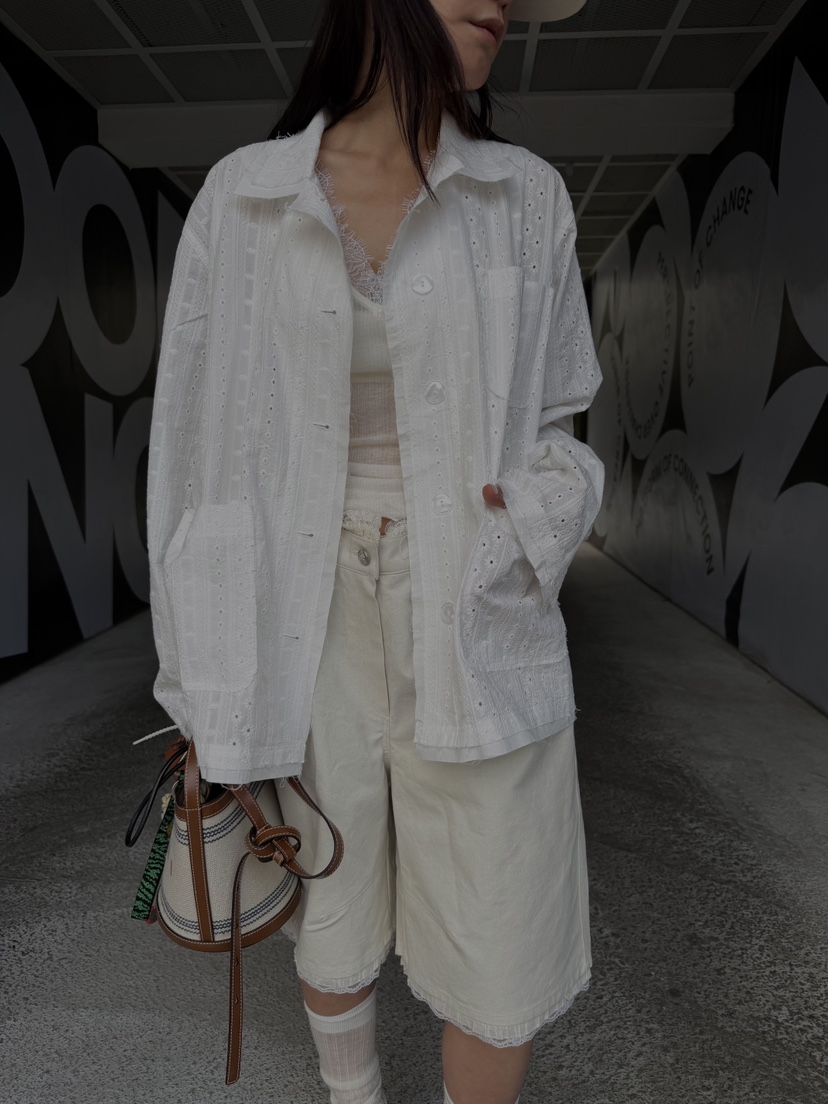 FRANC—L東大門實拍女裝新品真品推薦休閑熱賣26春夏夾克蕾絲FRANC夾克