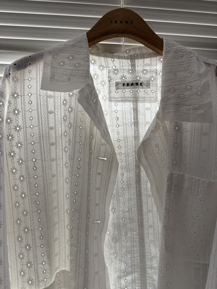 FRANC—L東大門實拍女裝新品真品推薦休閑熱賣26春夏夾克蕾絲FRANC夾克