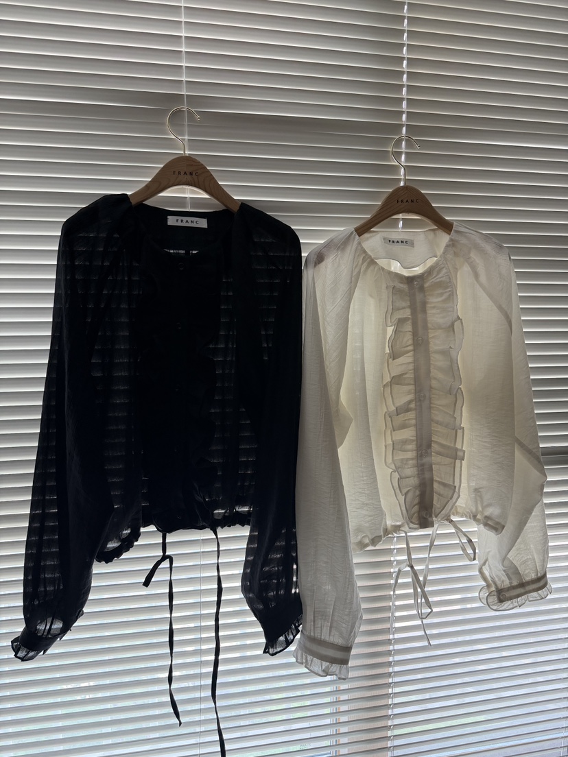 FRANC—L韓國東大門代購女裝新款職業熱賣休閑襯衫蕾絲衫FRANC襯衫/蕾絲衫