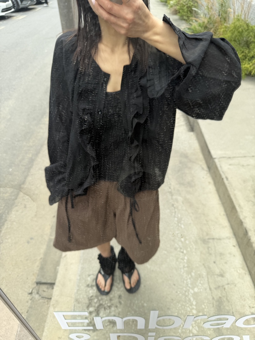 FRANC—L韓國東大門代購女裝新款職業熱賣休閑襯衫蕾絲衫FRANC襯衫/蕾絲衫