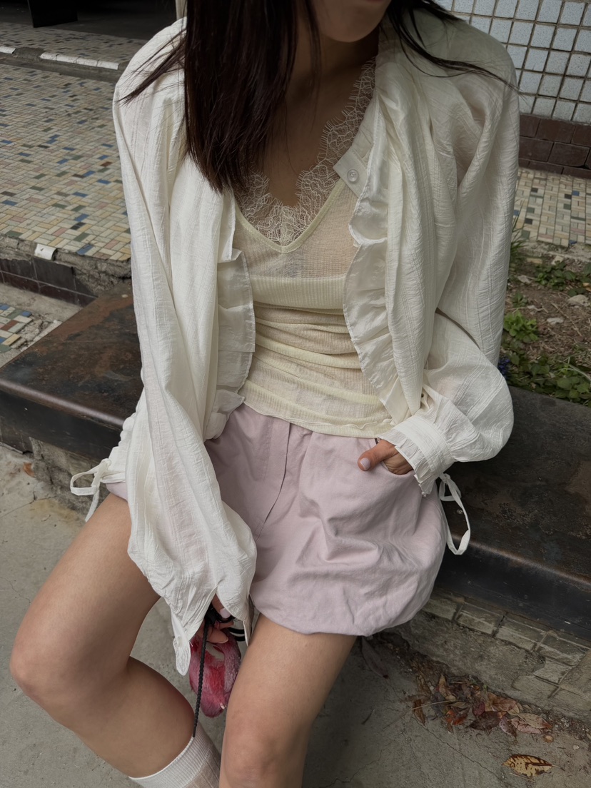 FRANC—L韓國東大門代購女裝新款職業熱賣休閑襯衫蕾絲衫FRANC襯衫/蕾絲衫圖色1