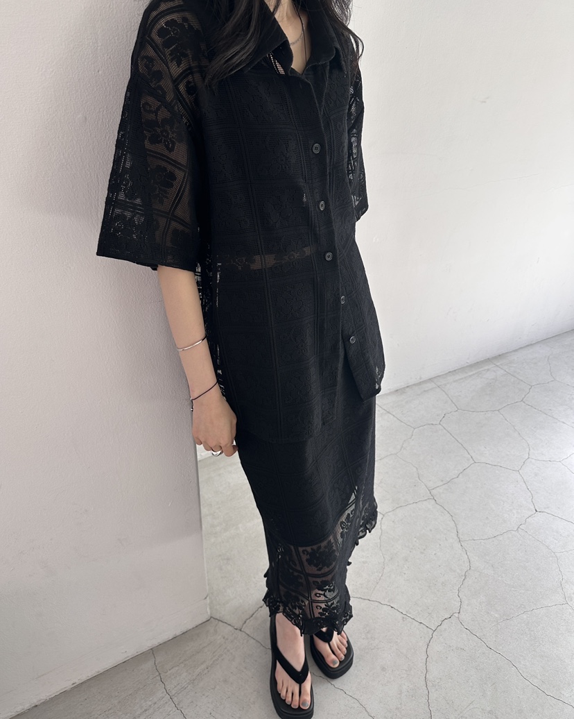 HOWDY/FACT THE NERD韓國直郵實拍女裝新品職業套裝不含內搭鉤針編織HOWDY/FACT THE NERD套裝