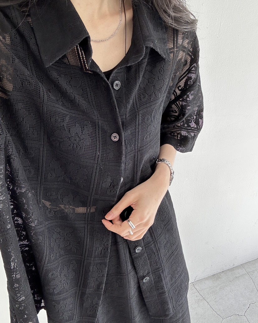 HOWDY/FACT THE NERD韓國直郵實拍女裝新品職業套裝不含內搭鉤針編織HOWDY/FACT THE NERD套裝