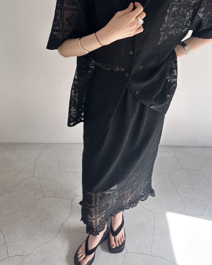 HOWDY/FACT THE NERD韓國直郵實拍女裝新品職業套裝不含內搭鉤針編織HOWDY/FACT THE NERD套裝