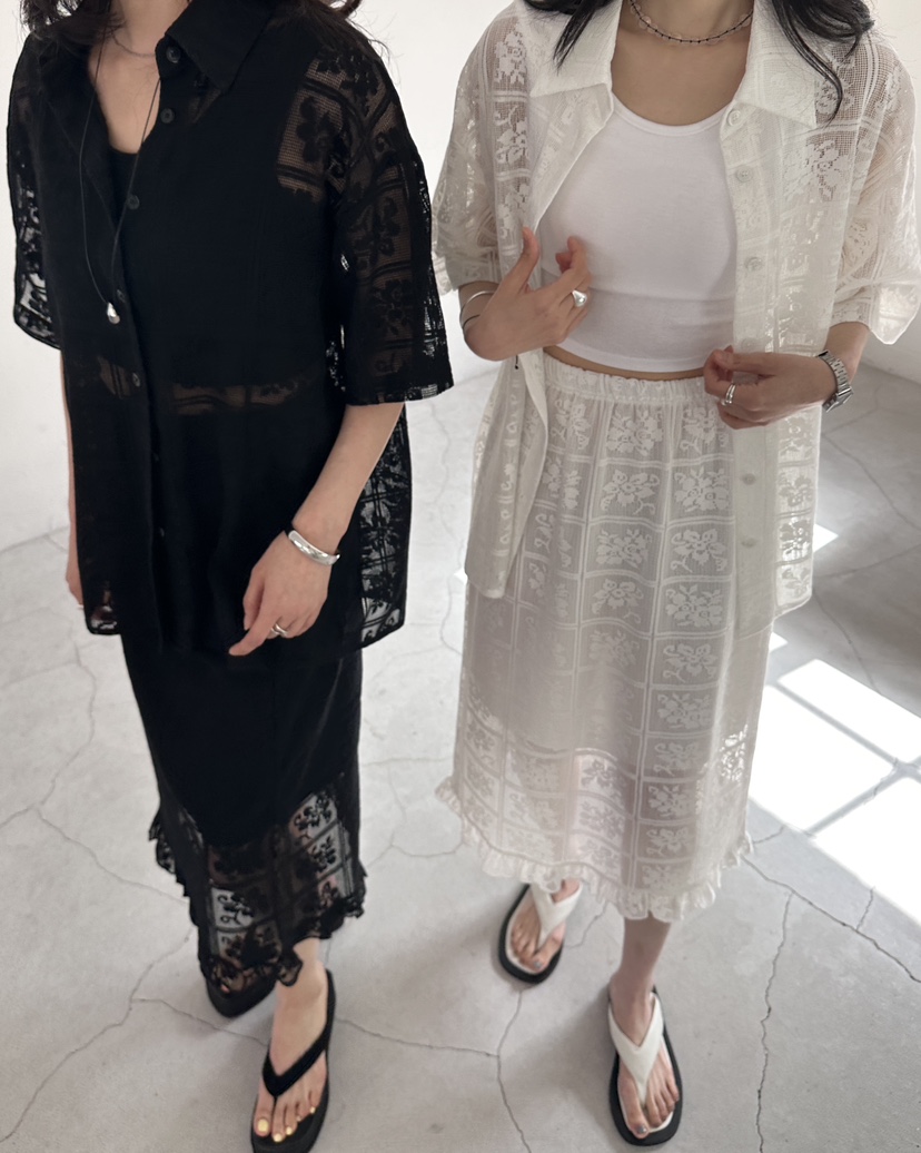 HOWDY/FACT THE NERD韓國直郵實拍女裝新品職業套裝不含內搭鉤針編織HOWDY/FACT THE NERD套裝