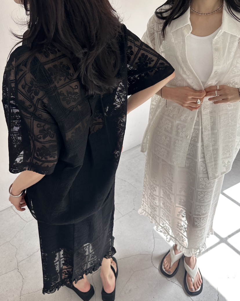 HOWDY/FACT THE NERD韓國直郵實拍女裝新品職業套裝不含內搭鉤針編織HOWDY/FACT THE NERD套裝