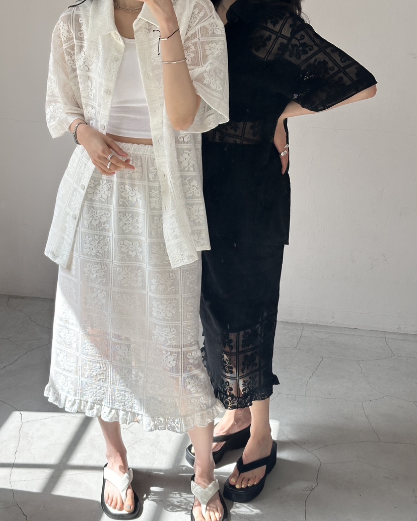 HOWDY/FACT THE NERD韓國直郵實拍女裝新品職業套裝不含內搭鉤針編織HOWDY/FACT THE NERD套裝