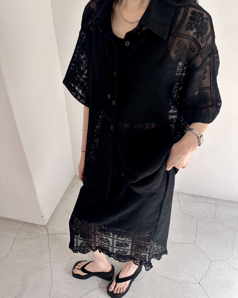 HOWDY/FACT THE NERD韓國直郵實拍女裝新品職業套裝不含內搭鉤針編織HOWDY/FACT THE NERD套裝圖色2