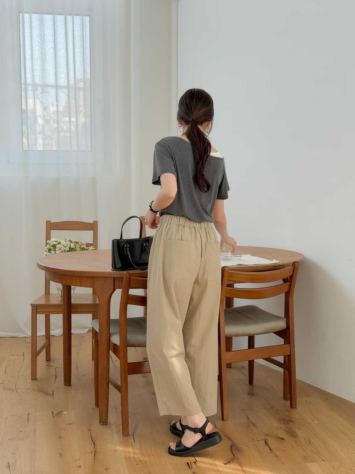 OTTO韓國直郵實拍女裝新品人氣推薦熱賣休閑時尚職業休閑褲OTTO休閑褲