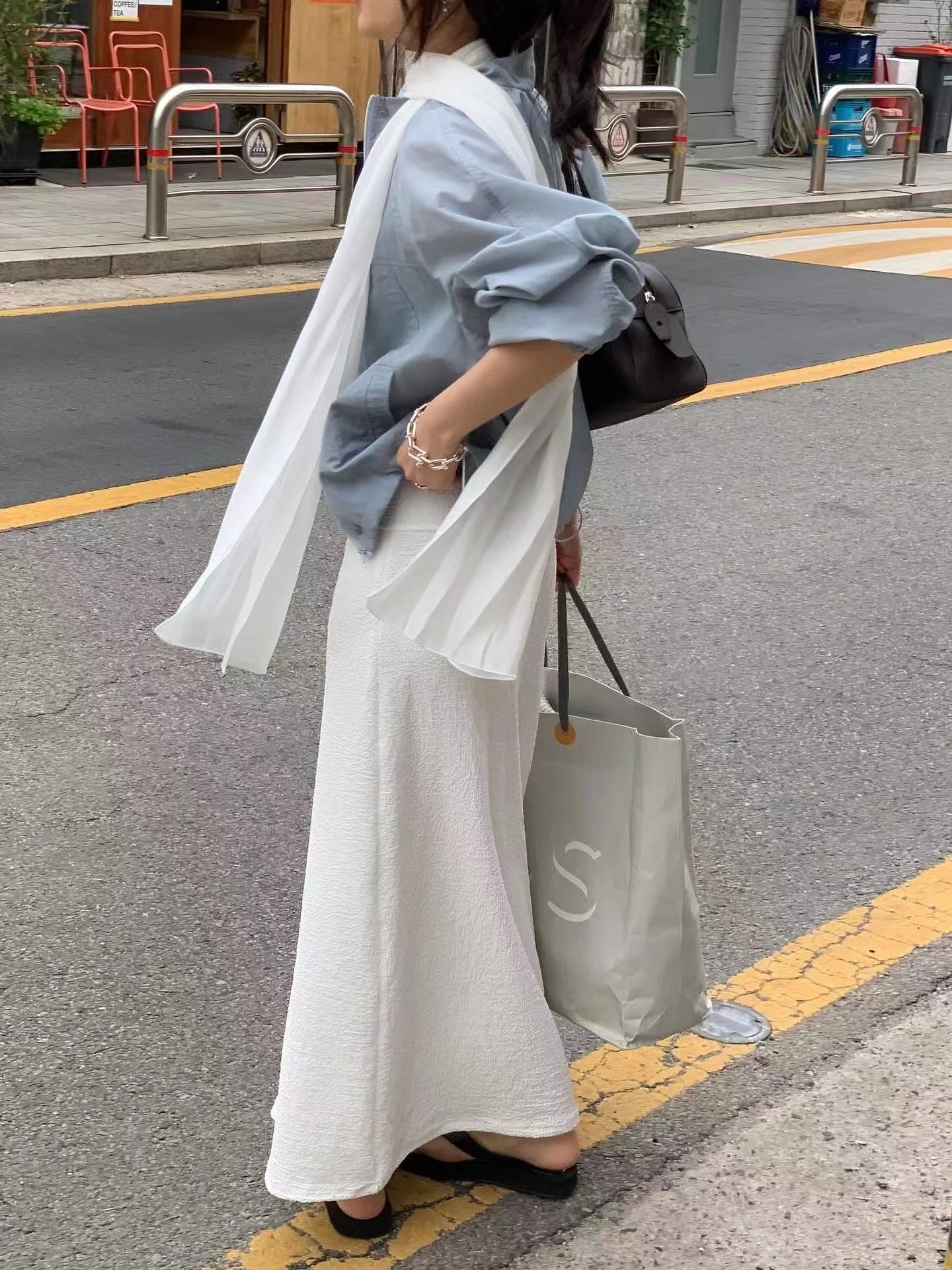 LONDON LACE-런던레이스-T韓國東大門代購女裝新款職業長裙LONDON LACE長裙