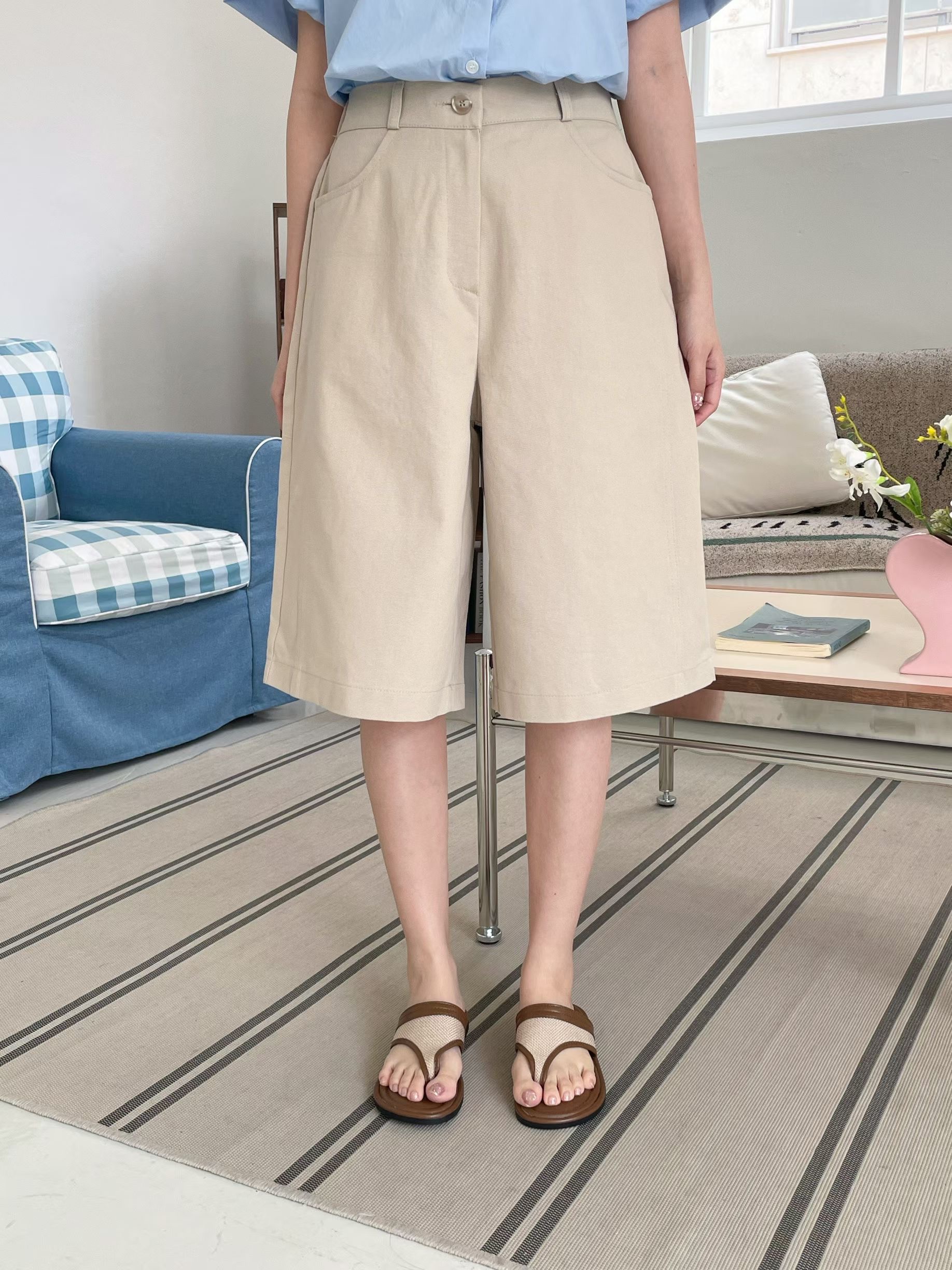 OTTO韓國東大門直郵女士新款熱賣人氣休閑推薦時尚26春夏短褲OTTO短褲圖色2