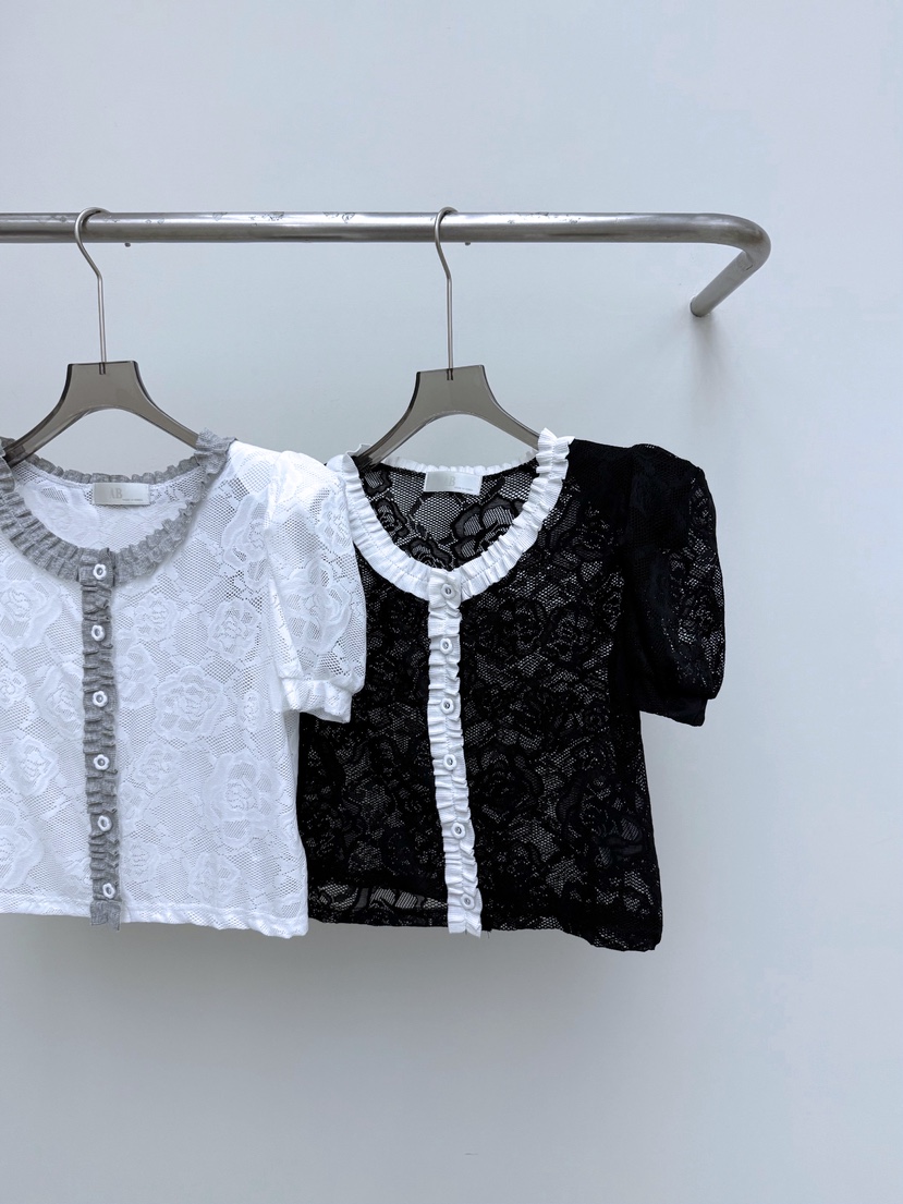 AB東大門代購女裝新款真品熱賣休閑職業人氣襯衫蕾絲衫開衫AB襯衫/蕾絲衫