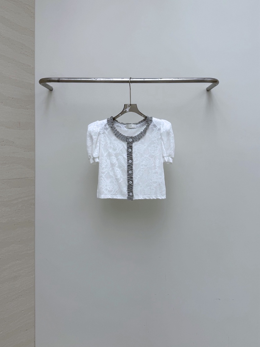 AB東大門代購女裝新款真品熱賣休閑職業人氣襯衫蕾絲衫開衫AB襯衫/蕾絲衫圖色1