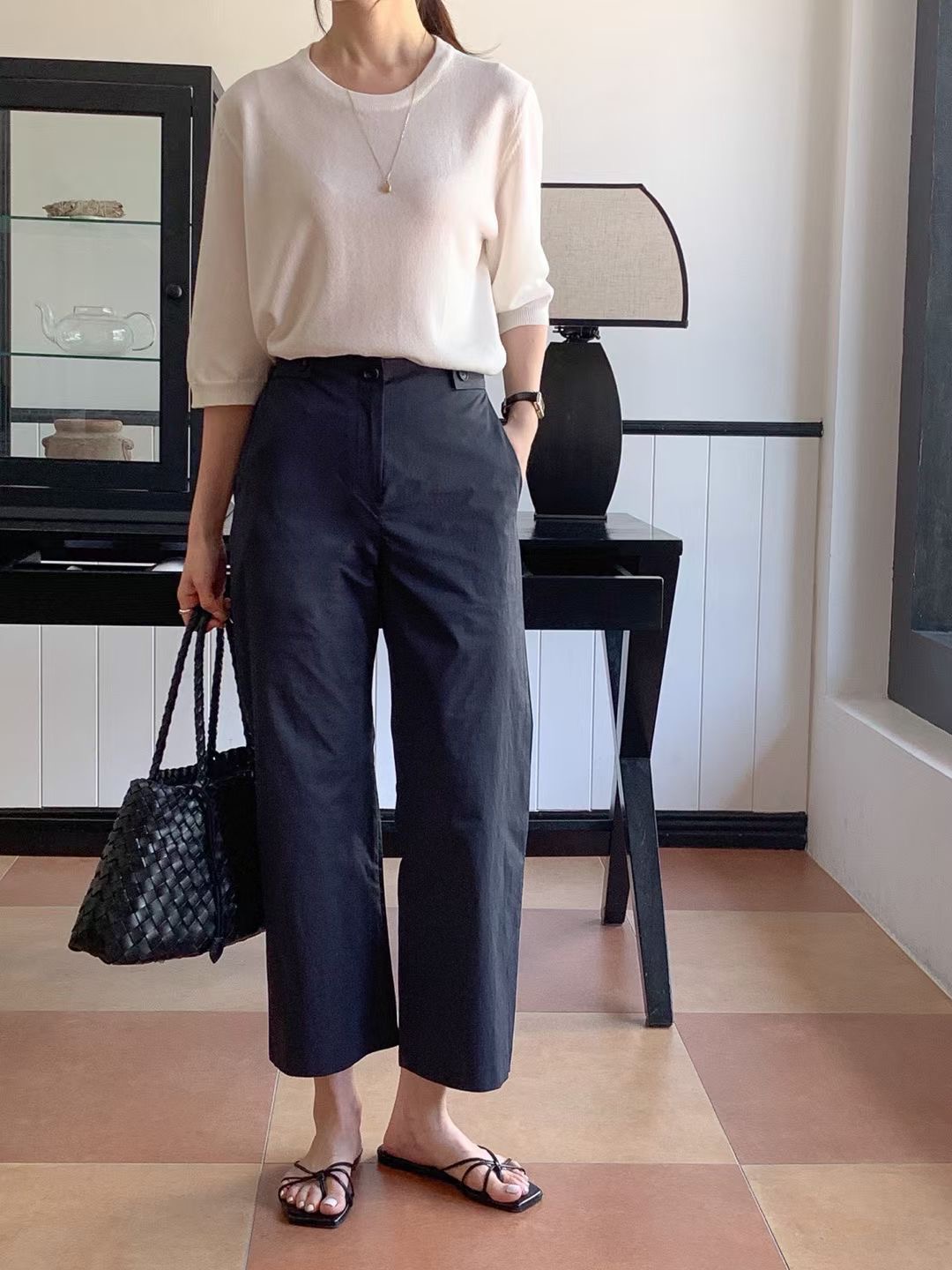 OTTO東大門實拍女士新品熱賣休閑真品推薦人氣休閑褲紐扣OTTO休閑褲圖色3