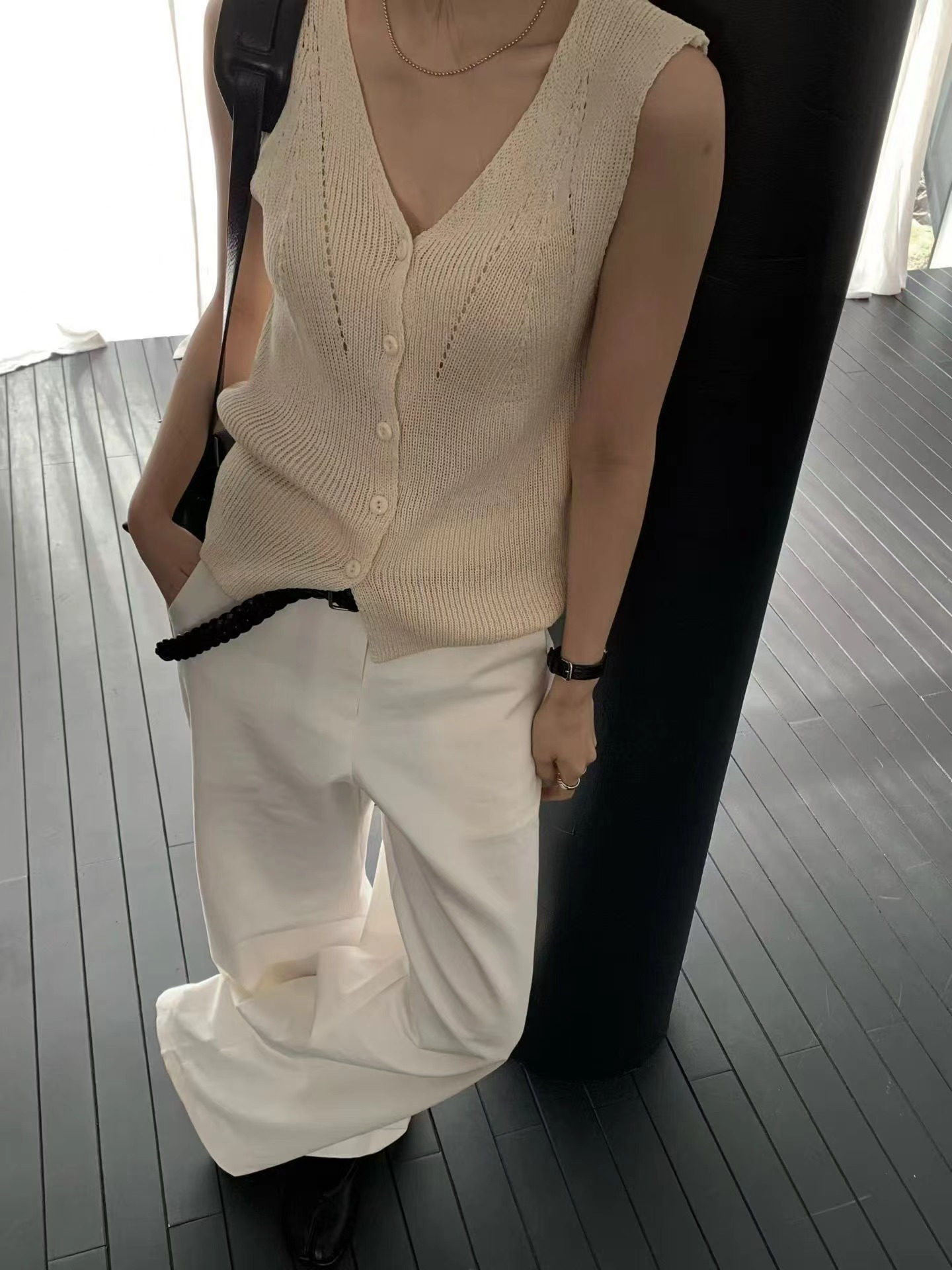 HANDER韓國代購女裝新品人氣熱賣推薦26春夏馬甲不含內搭HANDER馬甲圖色1