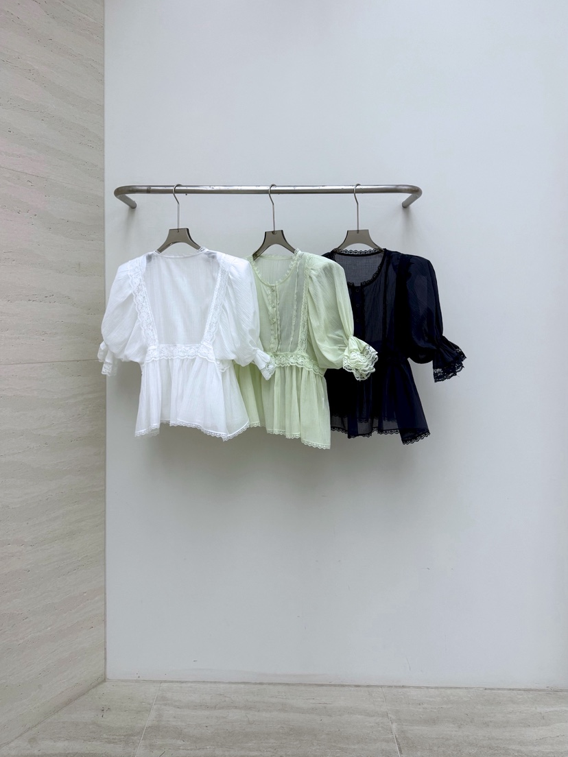 AB韓國代購女士新品推薦休閑熱賣26春夏真品時尚襯衫蕾絲衫AB襯衫/蕾絲衫