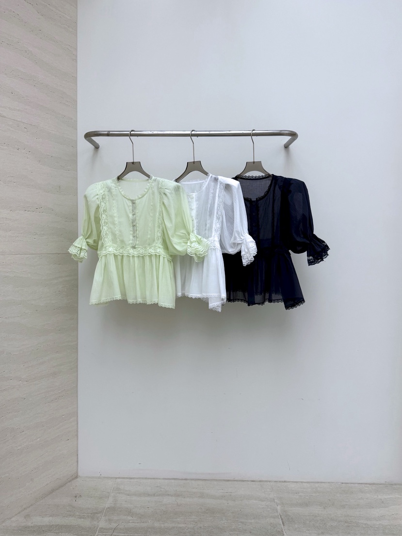 AB韓國代購女士新品推薦休閑熱賣26春夏真品時尚襯衫蕾絲衫AB襯衫/蕾絲衫