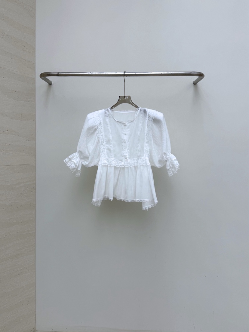 AB韓國代購女士新品推薦休閑熱賣26春夏真品時尚襯衫蕾絲衫AB襯衫/蕾絲衫圖色1