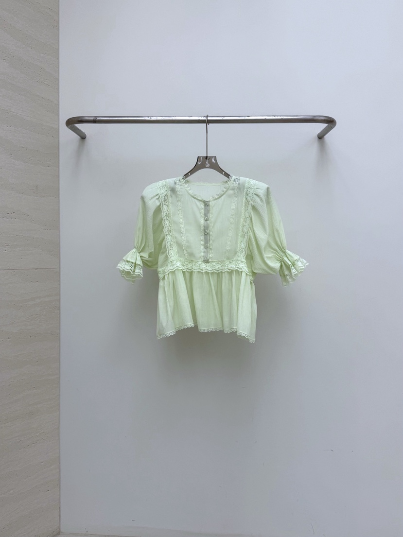 AB韓國代購女士新品推薦休閑熱賣26春夏真品時尚襯衫蕾絲衫AB襯衫/蕾絲衫圖色2