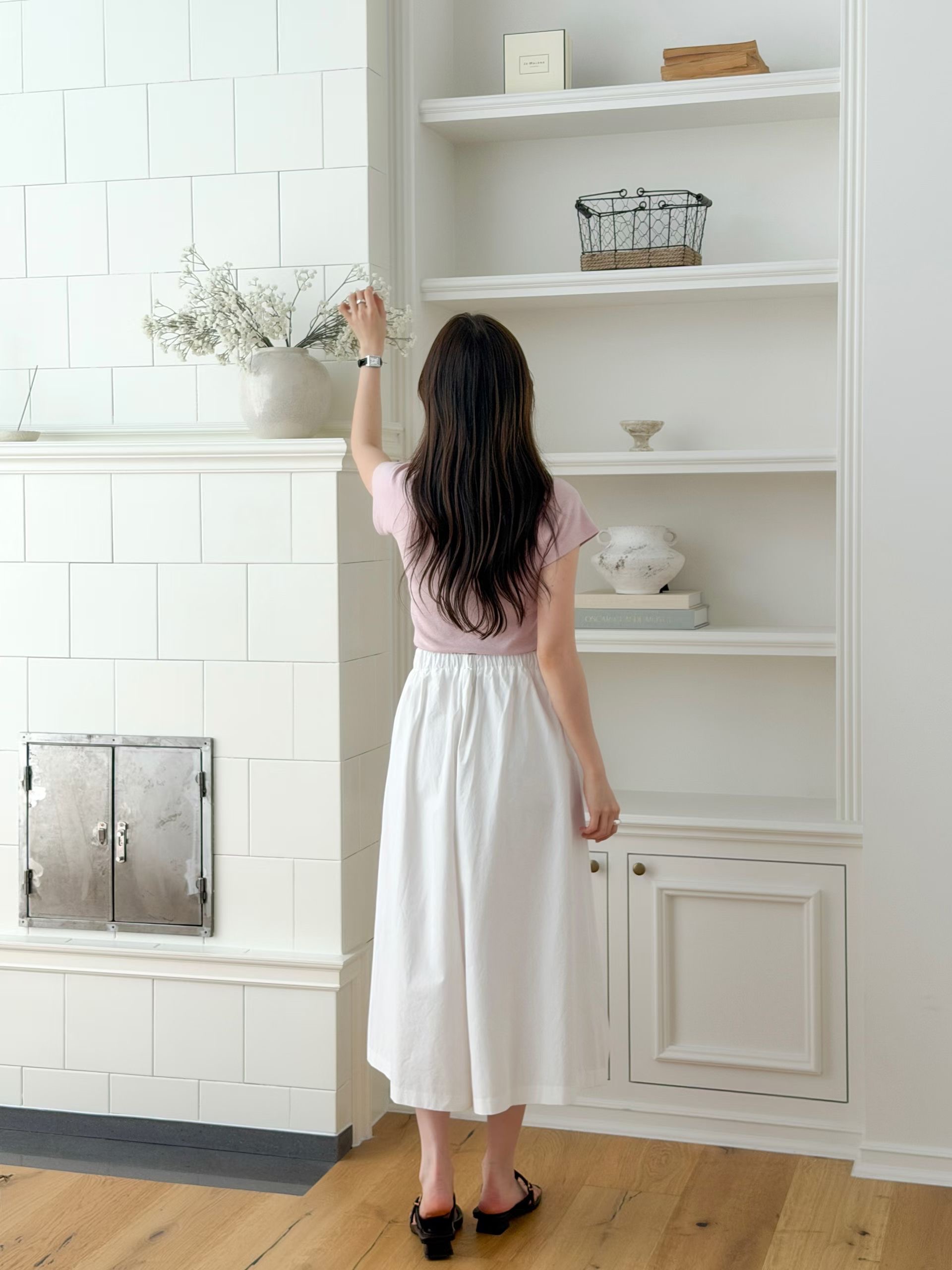 OTTO韓國代購女士新款熱賣時尚休閑26春夏休閑褲棉質褶裥OTTO休閑褲