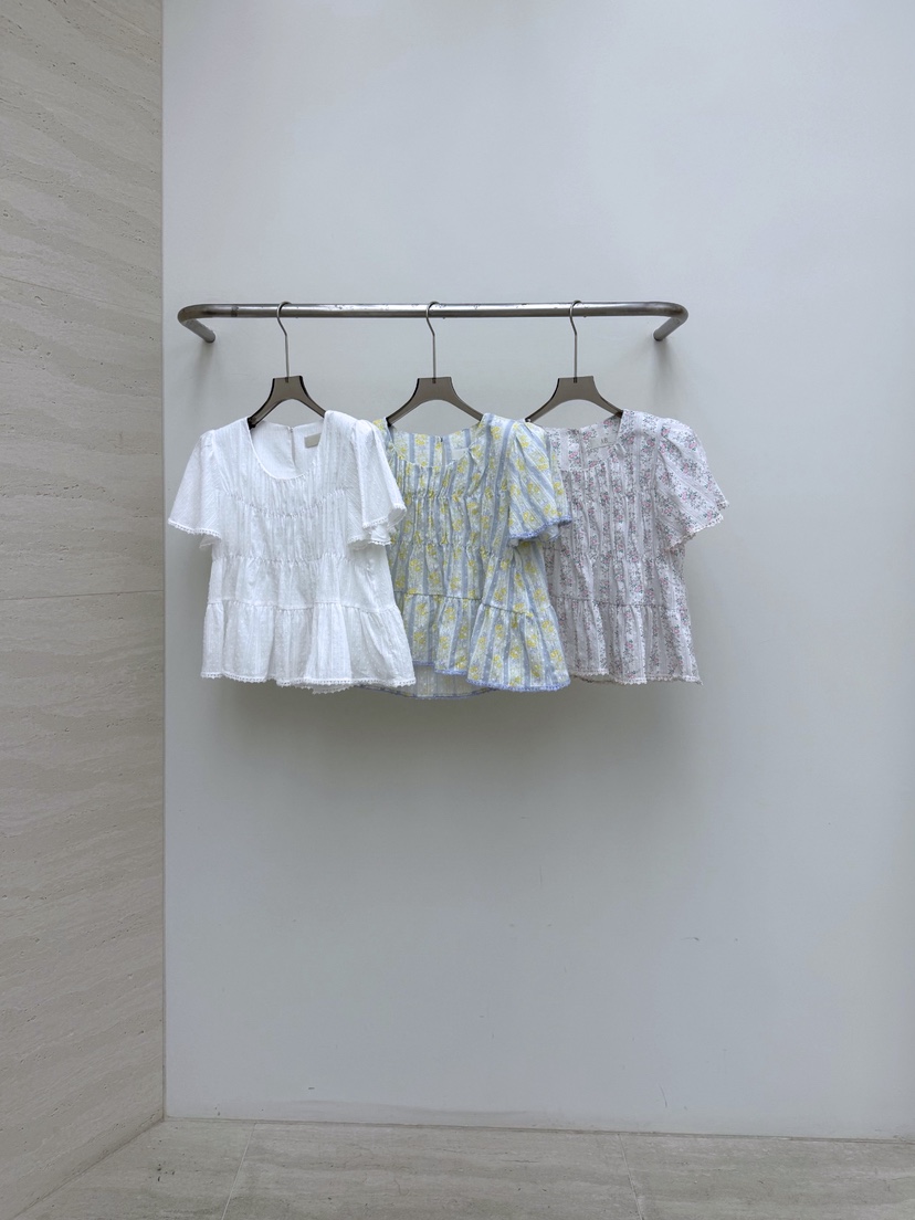 AB東大門直郵女裝新款人氣推薦熱賣時尚休閑襯衫蕾絲衫花朵AB襯衫/蕾絲衫