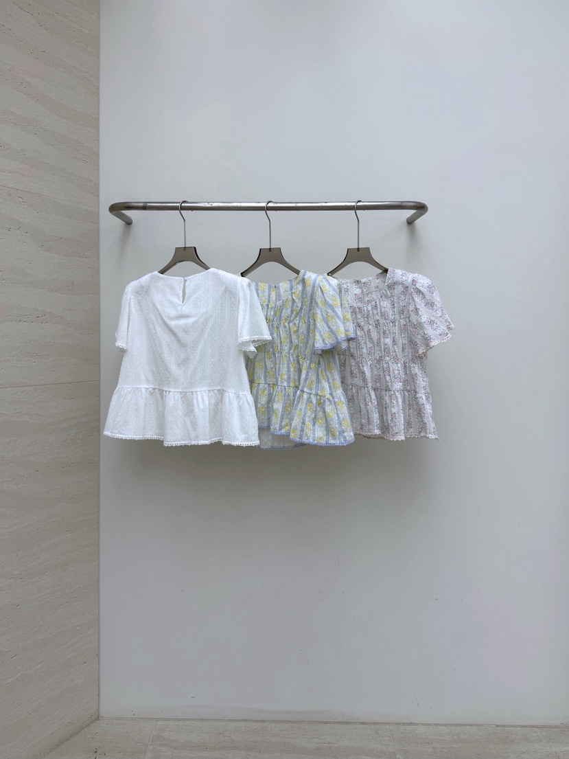 AB東大門直郵女裝新款人氣推薦熱賣時尚休閑襯衫蕾絲衫花朵AB襯衫/蕾絲衫