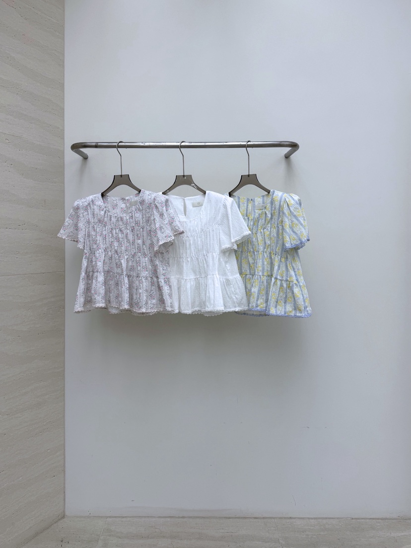 AB東大門直郵女裝新款人氣推薦熱賣時尚休閑襯衫蕾絲衫花朵AB襯衫/蕾絲衫