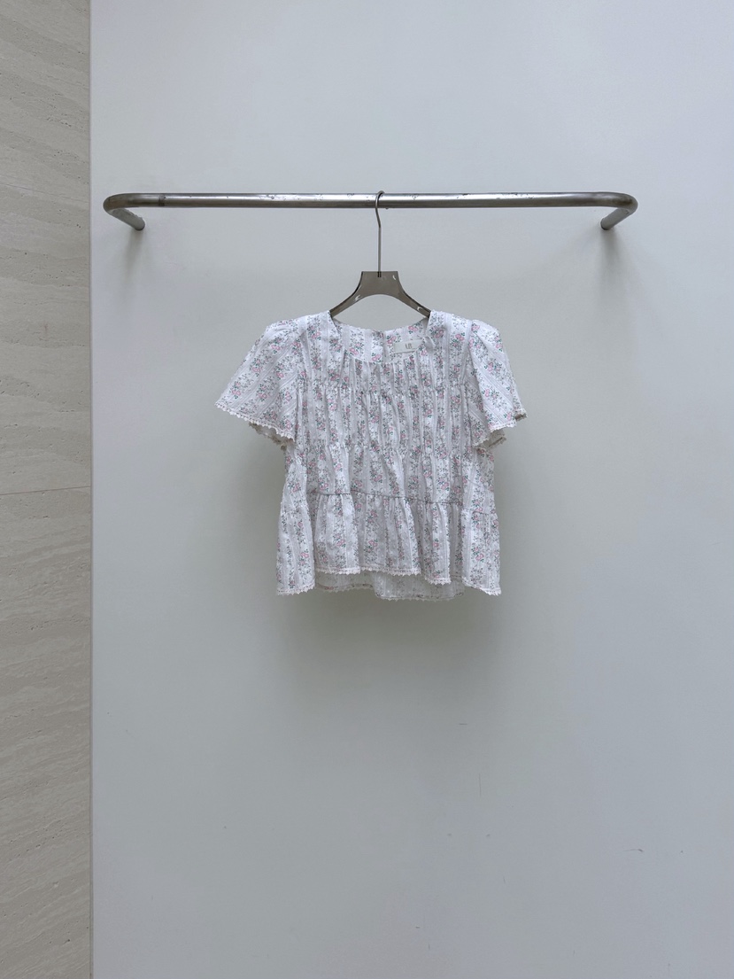 AB東大門直郵女裝新款人氣推薦熱賣時尚休閑襯衫蕾絲衫花朵AB襯衫/蕾絲衫圖色3