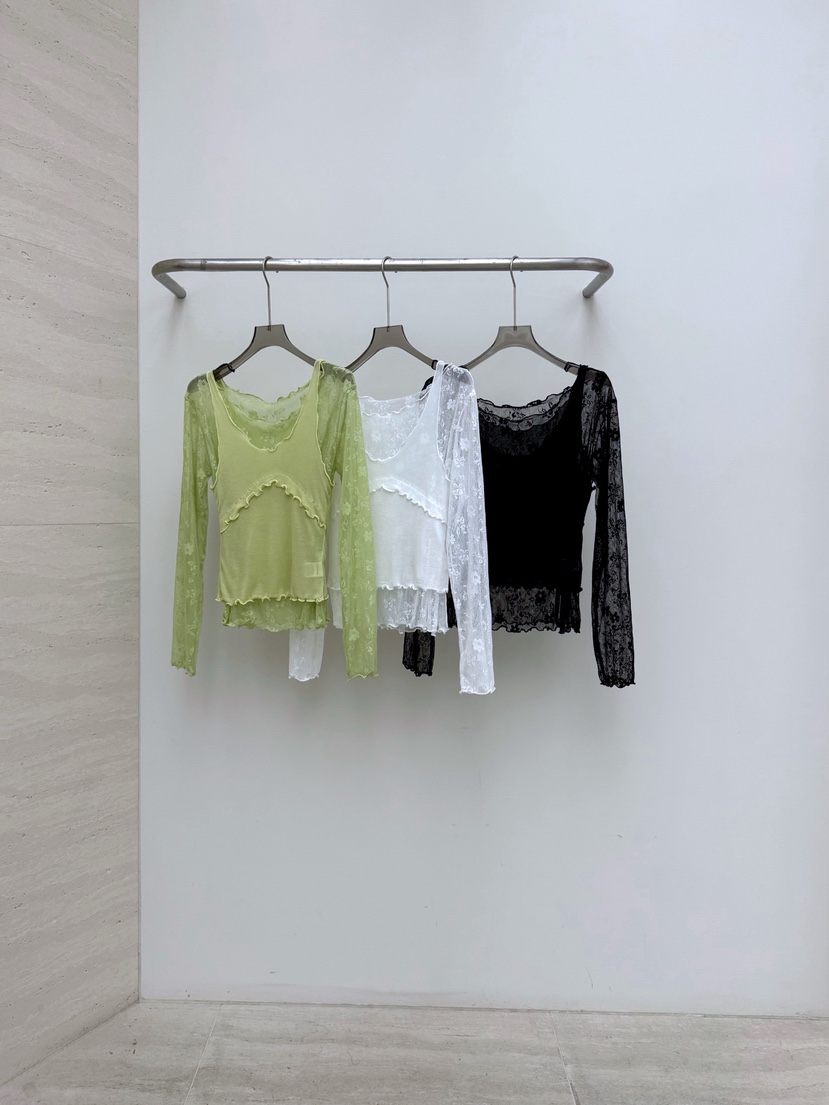 AB東大門代購女士新品休閑熱賣職業襯衫蕾絲衫假兩件套裝AB襯衫/蕾絲衫