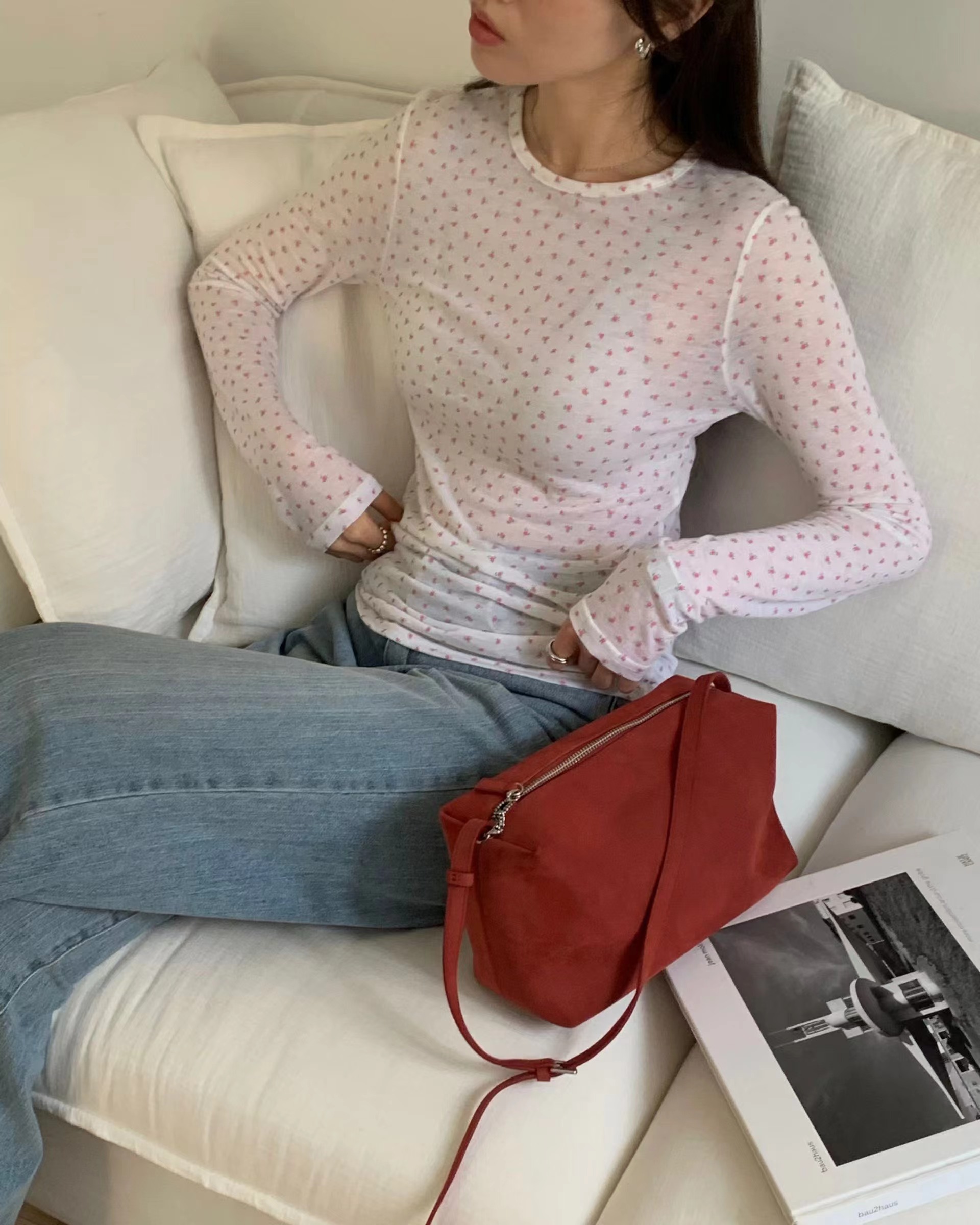 EIGHTGLOW韓國東大門代購女士新品推薦休閑人氣熱賣長袖T恤EIGHTGLOW長袖T恤