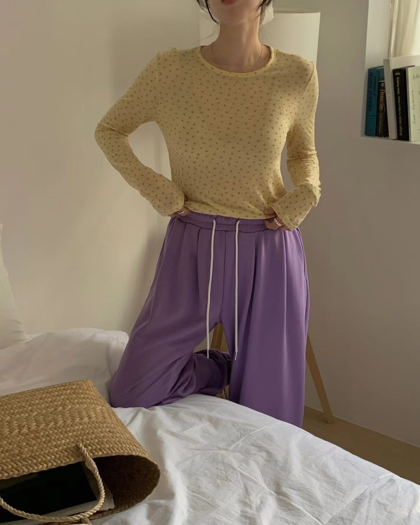 EIGHTGLOW韓國東大門代購女士新品推薦休閑人氣熱賣長袖T恤EIGHTGLOW長袖T恤圖色2