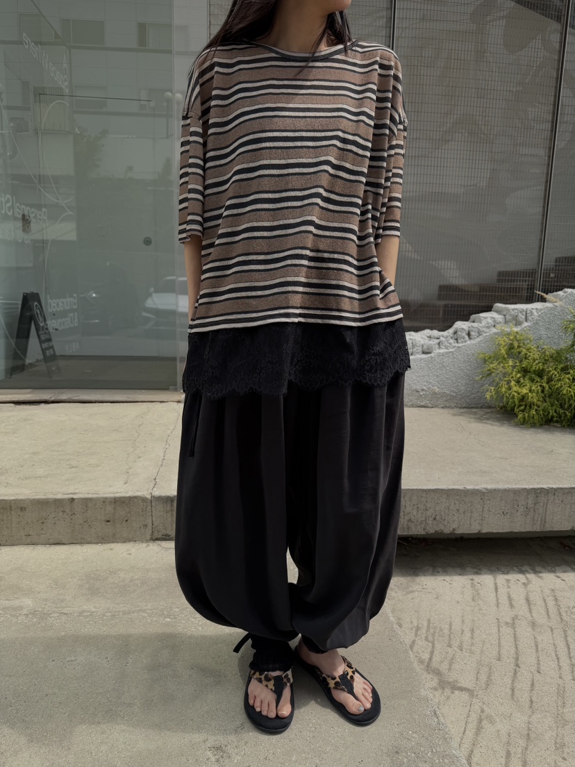 FRANC—L韓國直郵女士新品推薦職業時尚T恤亞麻布復古蕾絲FRANCT恤