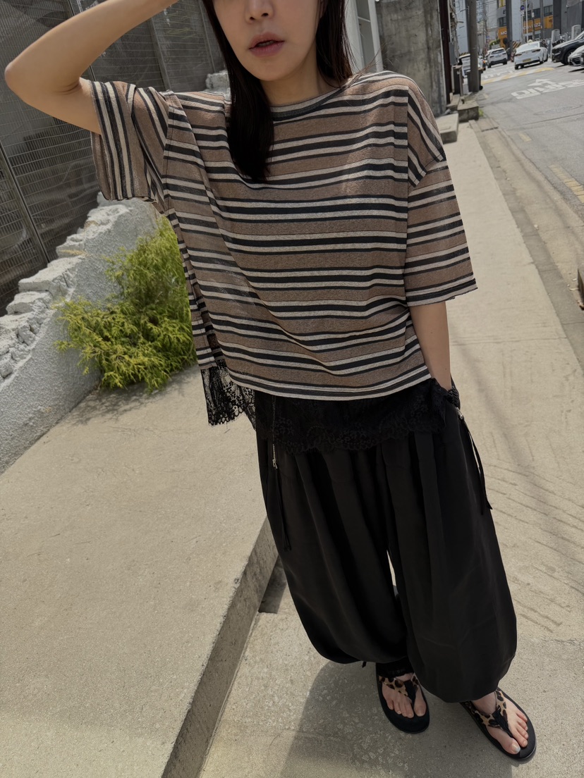 FRANC—L韓國直郵女士新品推薦職業時尚T恤亞麻布復古蕾絲FRANCT恤