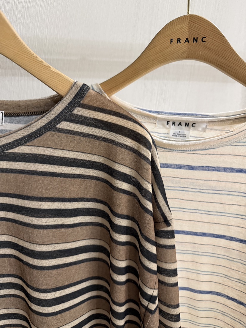 FRANC—L韓國直郵女士新品推薦職業時尚T恤亞麻布復古蕾絲FRANCT恤