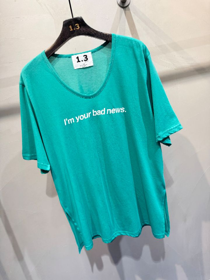 1.3韓國直郵女士新品時尚休閑真品人氣26春夏熱賣職業T恤1.3T恤