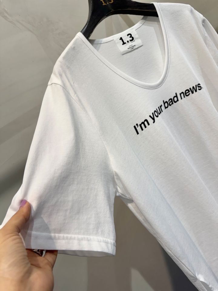 1.3韓國直郵女士新品時尚休閑真品人氣26春夏熱賣職業T恤1.3T恤