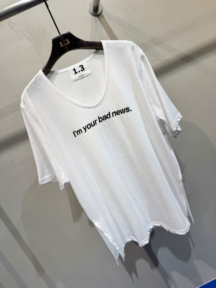 1.3韓國直郵女士新品時尚休閑真品人氣26春夏熱賣職業T恤1.3T恤