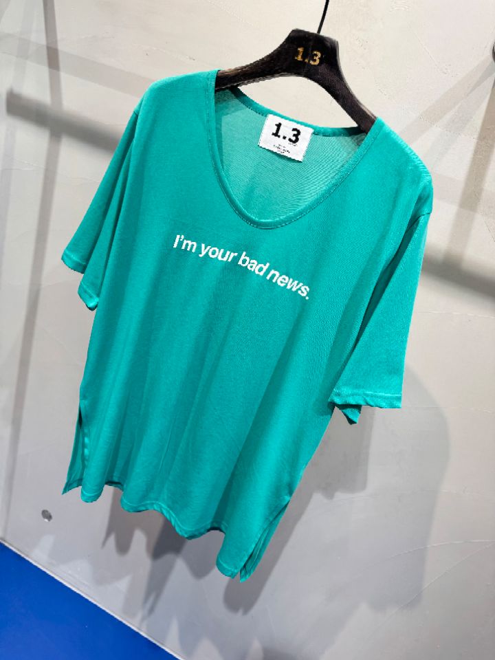 1.3韓國直郵女士新品時尚休閑真品人氣26春夏熱賣職業T恤1.3T恤